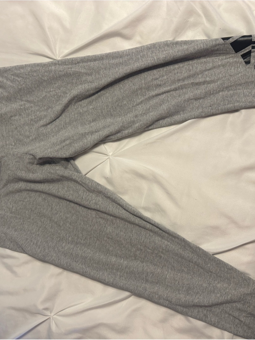 adidas Black and Light Gray Athletic Sweatpants